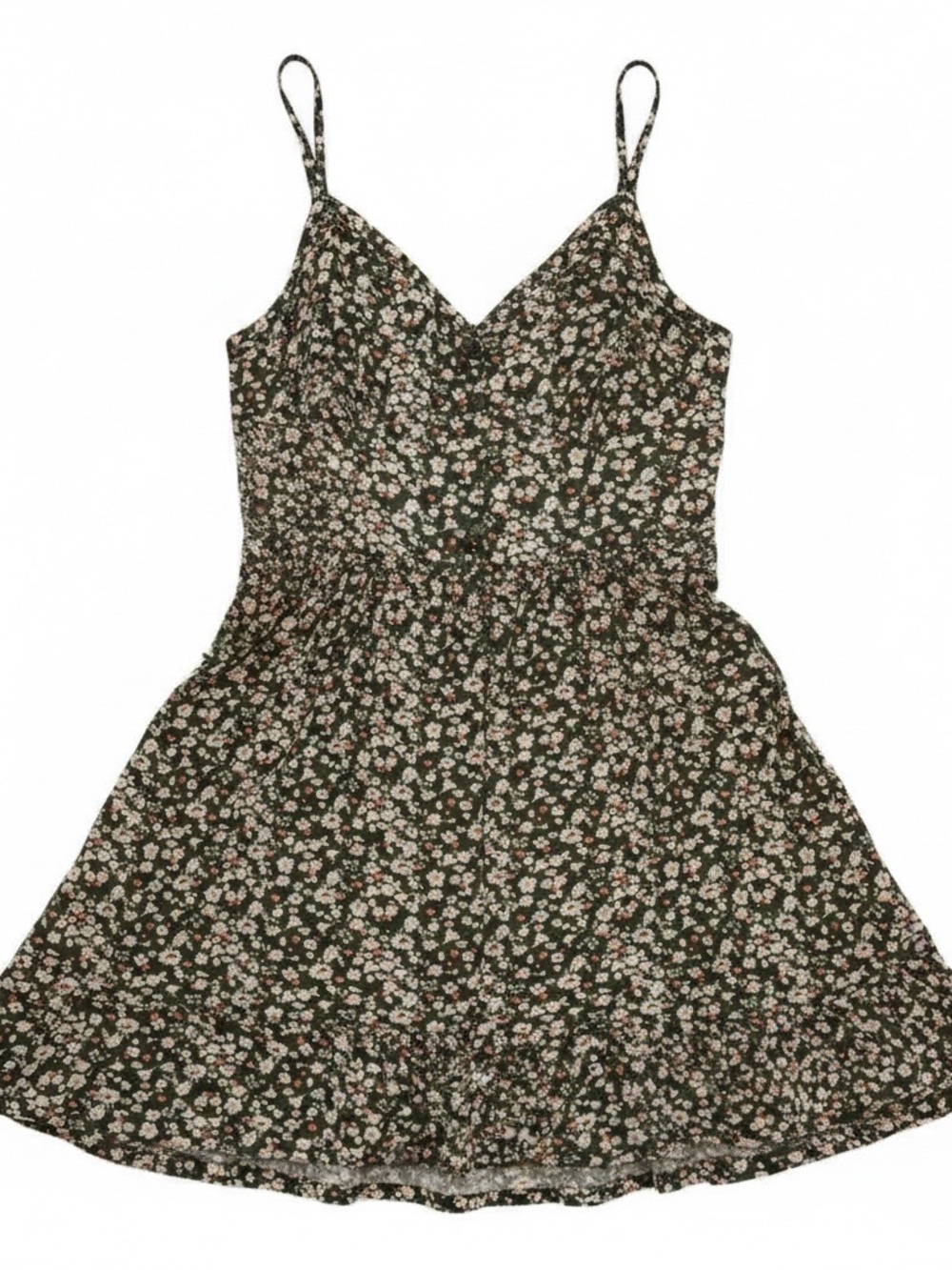 No Boundaries Floral Mini Dress - Black and White